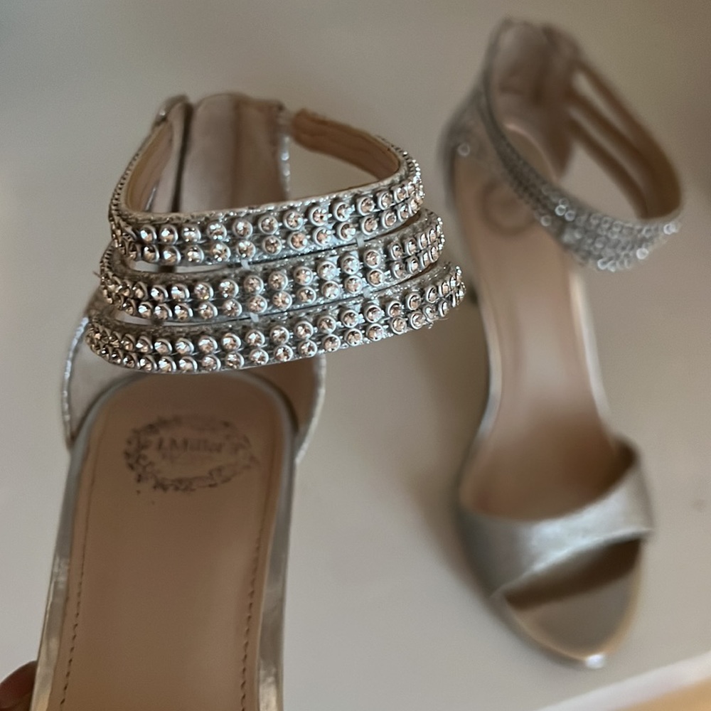 I.Miller Silver Rhinestone Heels - Picture 3 of 4